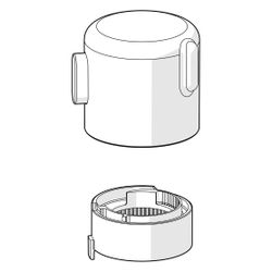 Hansa Temperatur-Wählgriff Oras Group, Matt-Schwarz, 1008607V-33... HANSA-1008607V-33 6414150101250 (Abb. 1)