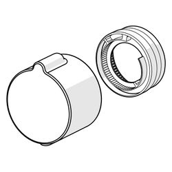 Hansa Temperatur-Wählgriff für Home, Matt-Schwarz, 1018457V-33... HANSA-1018457V-33 4057304022241 (Abb. 1)