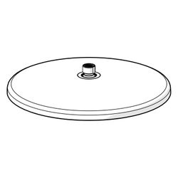 Hansa Kopfbrause, Stahl gebürstet, 300mm, 1018483V-80... HANSA-1018483V-80 6414150107467 (Abb. 1)