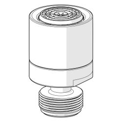 Hansa Strahlregler für Bidetarmatur mit Kugelgelenk, Chrom, 1019918V... HANSA-1019918V 6414150108211 (Abb. 1)
