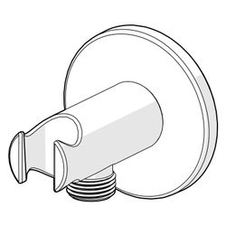 Hansa Wandanschlussbogen, Rosette rund, G 1/2", Messing, Matt-Schwarz, 290040-33... HANSA-290040-33 6414150107337 (Abb. 1)