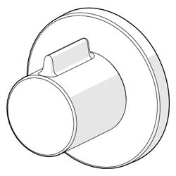 Hansa Aufputzset Unterputz-Armatur, rund, Chrom, 290048... HANSA-290048 6414150108587 (Abb. 1)