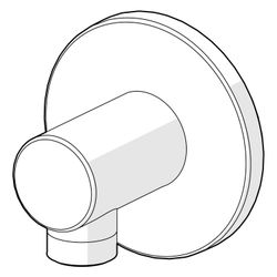 Hansa Wandanschlussbogen, DN 15, G 1/2", Matt-Schwarz, 290050-33... HANSA-290050-33 6414150108648 (Abb. 1)