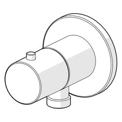 Hansa Wandanschlussbogen, DN 15, G 1/2", Chrom, 290051... HANSA-290051 6414150108679 (Abb. 1)