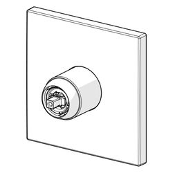 Hansa Varox Pro Fertigmontageset für Brausebatterie, Rosette eckig, Chrom, 40559173... HANSA-40559173 4057304003714 (Abb. 1)