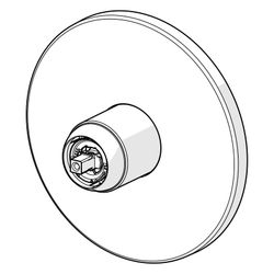Hansa Varox Pro Fertigmontageset für Brausebatterie, Rosette rund, Chrom, 40559183... HANSA-40559183 4057304003721 (Abb. 1)