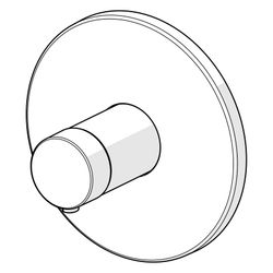 Hansa Varox Pro Fertigmontageset für Wanne/Brause, Rosette rund, Chrom, 40569083... HANSA-40569083 4057304003745 (Abb. 1)