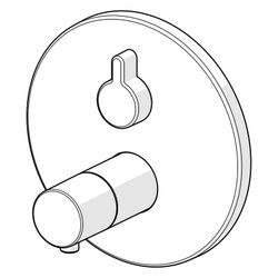Hansa Varox Pro Fertigmontageset für Wanne/Brause, Rosette rund, Chrom, 40589083... HANSA-40589083 4057304003899 (Abb. 1)