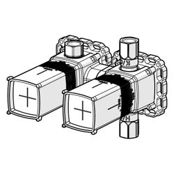 Hansa Matrix Unterputz-Rohbauset Bade- und Brausearmatur 4.0, Kartusche, DN 15, 4401010... HANSA-44010100 4057304006937 (Abb. 1)