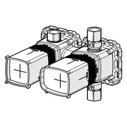 Hansa Matrix Unterputz-Rohbauset Bade- und Brausearmatur, DN 15, 44030100... HANSA-44030100 4057304007286 (Abb. 1)