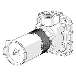 Hansa Matrix Unterputz-Einbaukörper für Brausestangenset, DN 15, 44040100... HANSA-44040100 4015470030385 (Abb. 1)