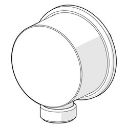 Hansa Wandanschlussbogen, Rosette rund, G 1/2", DN 15, Chrom, 44250000... HANSA-44250000 4015474239067 (Abb. 1)