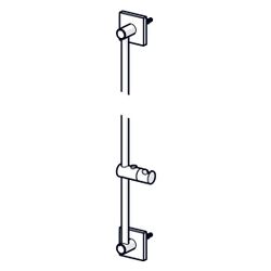 Hansa Wandstange, verstellbare Brausestangehalterung, kürzbar, Chrom, 44410100... HANSA-44410100 4015474190122 (Abb. 1)