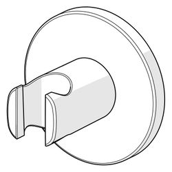 Hansa Living Wandhalter 4444 Rosette rund Chrom... HANSA-44440163 4057304007927 (Abb. 1)