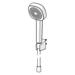 Hansa BasicJet Style Handbrausegarnitur, 1-strahlig, Chrom, 44600113... HANSA-44600113 4057304011139 (Abb. 1)