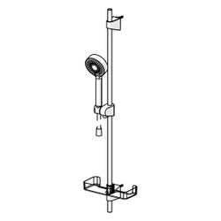 Hansa BasicJet Wandstangengarnitur, 3-strahlig, Chrom, 44670133... HANSA-44670133 4057304002502 (Abb. 1)