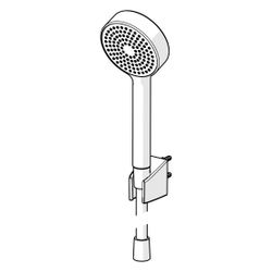 Hansa BasicJet Handbrausegarnitur, 1-strahlig, Chrom, 44680113... HANSA-44680113 4057304002526 (Abb. 1)