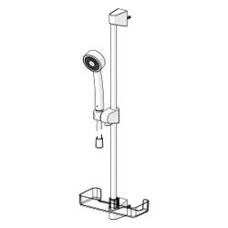 Hansa BasicJet Wandstangengarnitur, 1-strahlig, Durchmesser 70mm, DN 15, Chrom, 4478021... HANSA-44780211 4057304002458 (Abb. 1)