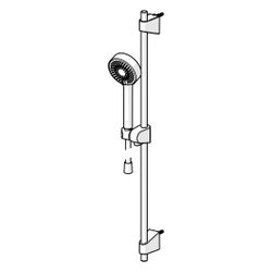 Hansa BasicJet Wandstangengarnitur, 3-strahlig, Chrom, 44780233... HANSA-44780233 4057304002519 (Abb. 1)