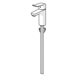 Hansa Clinica Einhebel-Waschtischbatterie, Bedienhebel lang, Ausladung 114mm, DN 15, Ch... HANSA-45022183 4057304013089 (Abb. 1)