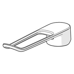 Hansa Clinica Langer Hebel, Bügelhebel Bedienhebel lang, Länge 180mm, Chrom, 45240005... HANSA-45240005 4057304018923 (Abb. 1)