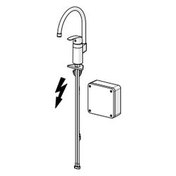 Hansa Pinto Einhebel-Küchenarmatur, Niederdruck, 230/5V, Ausladung 178mm, Chrom, 453022... HANSA-45302203 4057304014956 (Abb. 1)