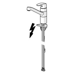 Hansa Pinto Einhebel-Küchenarmatur, Niederdruck, Ausladung 213mm, DN 15, Chrom, 4538119... HANSA-45381193 4057304014734 (Abb. 1)