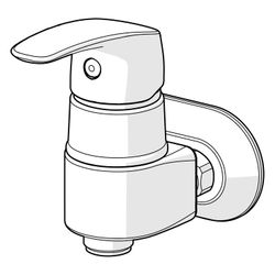 Hansa Pinto Einhebel-Brausebatterie, 45cc, DN 15, Chrom, 45692183... HANSA-45692183 4057304009228 (Abb. 1)