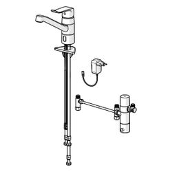 Hansa Care Einhebel-Küchenarmatur, 230/9V, Bluetooth, Ausladung 214mm, Chrom, 46132009... HANSA-46132009 4057304019661 (Abb. 1)