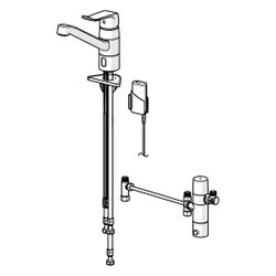 Hansa Care Einhebel-Küchenarmatur, 3V, Bluetooth, Ausladung 214mm, Chrom, 46132209... HANSA-46132209 4057304019654 (Abb. 1)
