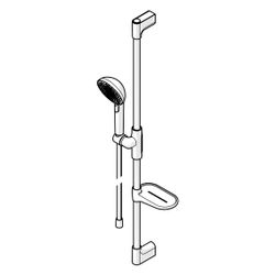 Hansa Aurelia Wandstangengarnitur, G 1/2", Länge 970mm, Messing/Verbundwerkstoff, Mat... HANSA-4715013033 4057304021220 (Abb. 1)