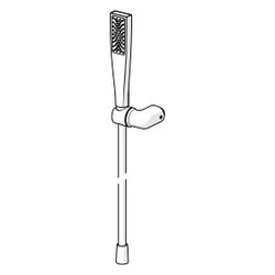 Hansa Aurelia Handbrausegarnitur 1-strahlig, 30x75mm, mit Anti-Kalk-Technik, Chrom, 471... HANSA-47170130 4057304021954 (Abb. 1)