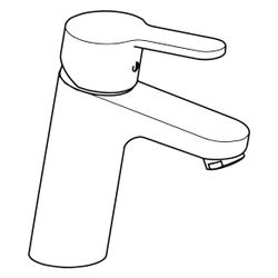 Hansa Primo XL Einhebel-Waschtischbatterie, Ausladung 111mm, DN 15, Chrom, 49372203... HANSA-49372203 4015474262096 (Abb. 1)