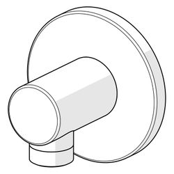 Hansa Wandanschlussbogen 5118 Rosette rund G1/2 DN15 Chrom... HANSA-51180173 4015474250154 (Abb. 1)