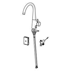 Hansa Designo Einhebelmischer Küchenarmatur mit Spülmaschinenventil Style 5138 3V Ausla... HANSA-51382283 4057304007071 (Abb. 1)