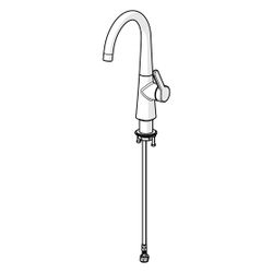 Hansa Designo Style Einhebel-Waschtischbatterie, Ausladung 167mm, DN 15, Chrom... HANSA-51492293 4057304015090 (Abb. 1)