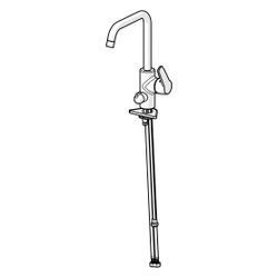 Hansa Polo Einhebel-Küchenarmatur mit Spülmaschinenventil, Ausladung 203mm, DN 15, Chro... HANSA-51602293 4057304003783 (Abb. 1)