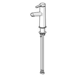 Hansa Designo Style Einhebel-Waschtischbatterie, Ausladung 128mm, DN 15, Chrom... HANSA-51882283 4057304006456 (Abb. 1)