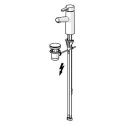 Hansa Designo Einhebelmischer Waschtischbatterie, Niederdruck Style 5191 Zugstangenabla... HANSA-51911183 4057304007545 (Abb. 1)