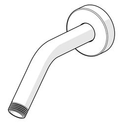 Hansa Jet Brausearm ohne Kopfbrause, Rosette rund, G 1/2" x G 1/2", Ausladung 165mm, Ch... HANSA-51990200 4015474269347 (Abb. 1)