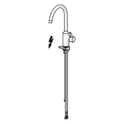 Hansa Vantis Einhebel-Küchenarmatur Standmontage, Niederdruck, Matt-Schwarz, 52221167... HANSA-5222116733 4057304019883 (Abb. 1)