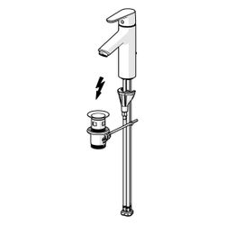 Hansa Vantis XL Einhebel-Waschtischbatterie, Niederdruck, Ausladung 114mm, Ablaufgarnit... HANSA-52461163 4057304017285 (Abb. 1)