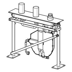 Hansa Compact Unterputz-Rohbauset Bade- und Brausearmatur, Rosette soft edge, DN 20, Ch... HANSA-53010300 4057304007194 (Abb. 1)