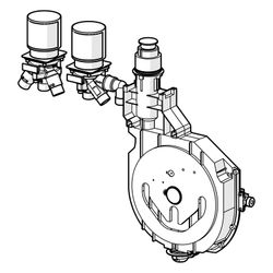 Hansa Unterputz-Rohbauset Bade- und Brausearmatur, DN 20, 53030300... HANSA-53030300 4057304007200 (Abb. 1)
