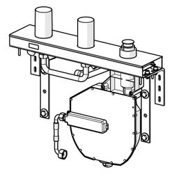 Hansa Compact Unterputz-Rohbauset Bade- und Brausearmatur 4.0 Kartusche, DN 20, Chrom, ... HANSA-53070300 4057304007217 (Abb. 1)