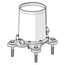 Hansa Vario Unterputz-Rohbauset Bade- und Brausearmatur, DN 15, 53280100... HANSA-53280100 4015474186552 (Abb. 1)