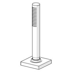 Hansa Stilo Handbrause, 1-strahlig, 75x75mm, DN 15, Chrom, 53549420... HANSA-53549420 4057304014666 (Abb. 1)