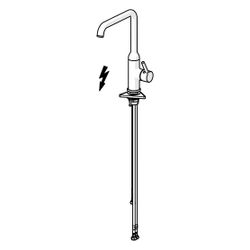Hansa Vantis Style Einhebel-Küchenarmatur, Standmontage, Niederdruck, Chrom, 54221107... HANSA-54221107 4057304019838 (Abb. 1)