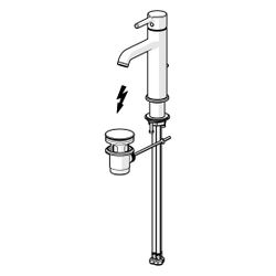 Hansa Vantis Style Einhebel-Waschtischbatterie, Niederdruck, Ablaufgarnitur mit Zugstan... HANSA-54381107 4057304017445 (Abb. 1)