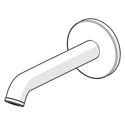 Hansa Vantis Style Auslauf, Länge 170mm, Ausladung 175mm, Chrom, 54502100... HANSA-54502100 4057304017568 (Abb. 1)